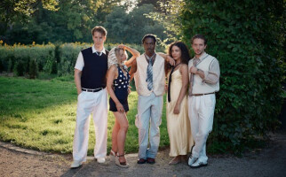 Group of friends standing beside each other