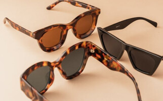 Various black and brown sunglasses