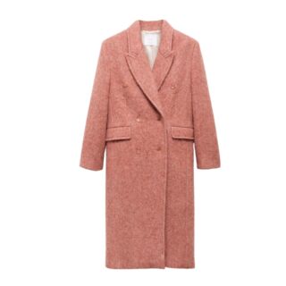MNG Double-Breasted Wool Coat